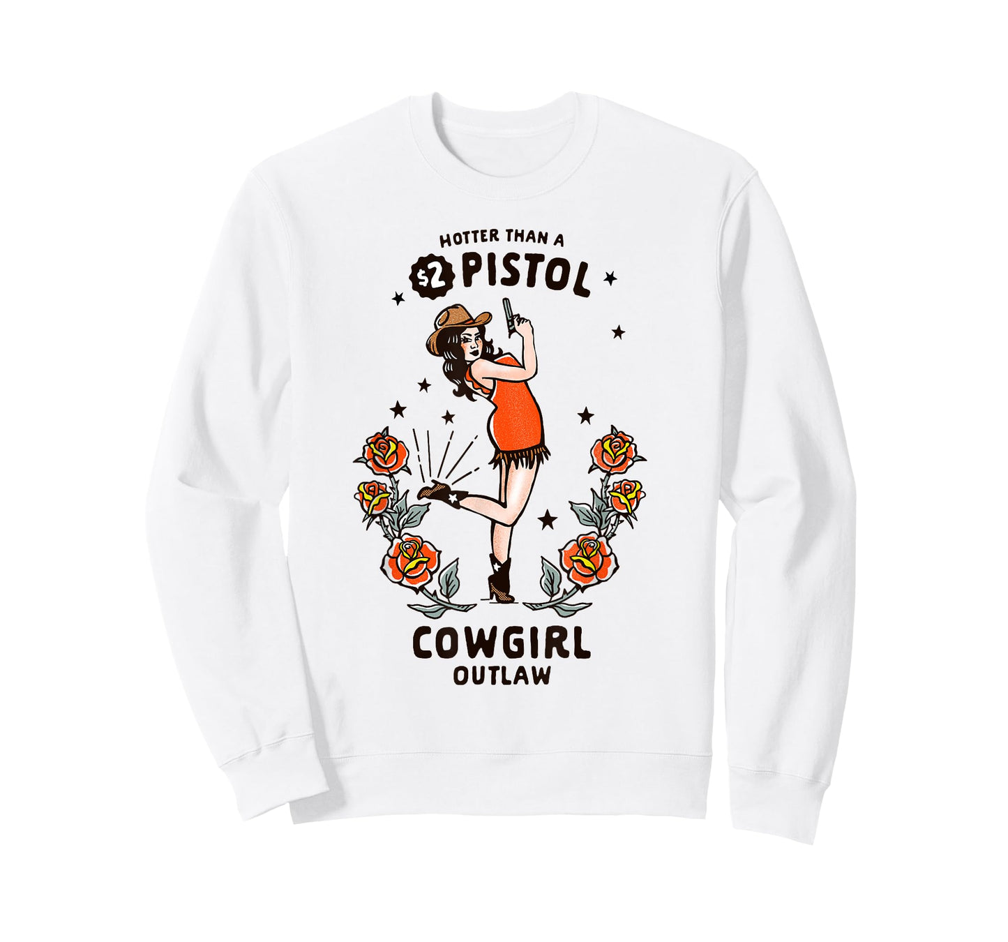 Cute Retro Western Cowgirl Outlaw Shirt: Best Gift For Women T-Shirt