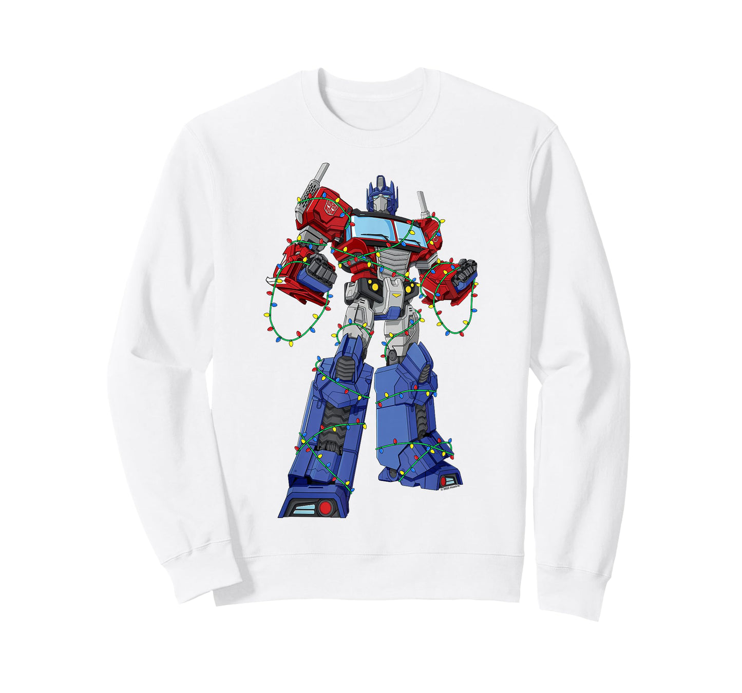 Transformers Optimus Prime Christmas Lights Wrap T-Shirt