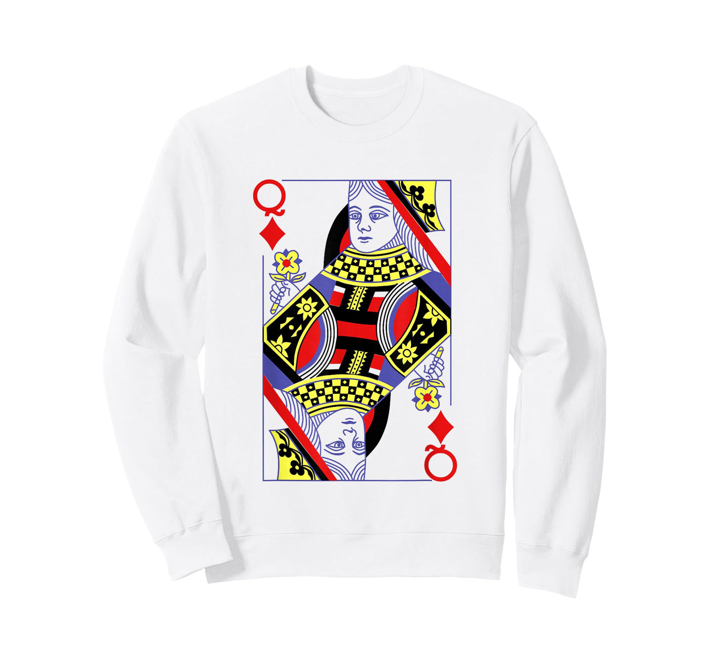 Queen Of Diamonds Deck Of Cards Playing Cards Halloween T-Shirt