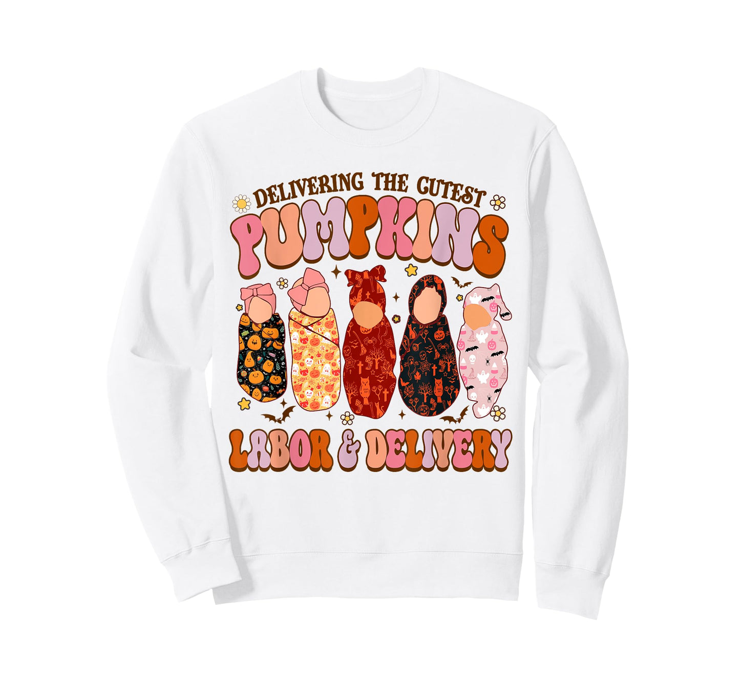 Delivering The Cutest Pumpkins Labor & Delivery Nurse Fall T-Shirt