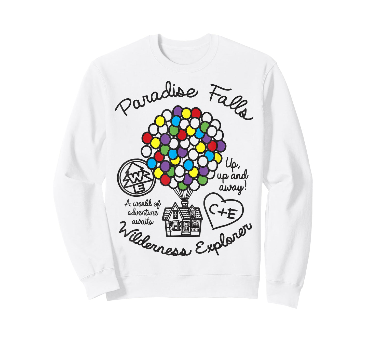 Disney Pixar Up Paradise Falls Wilderness Explorer Balloons T-Shirt