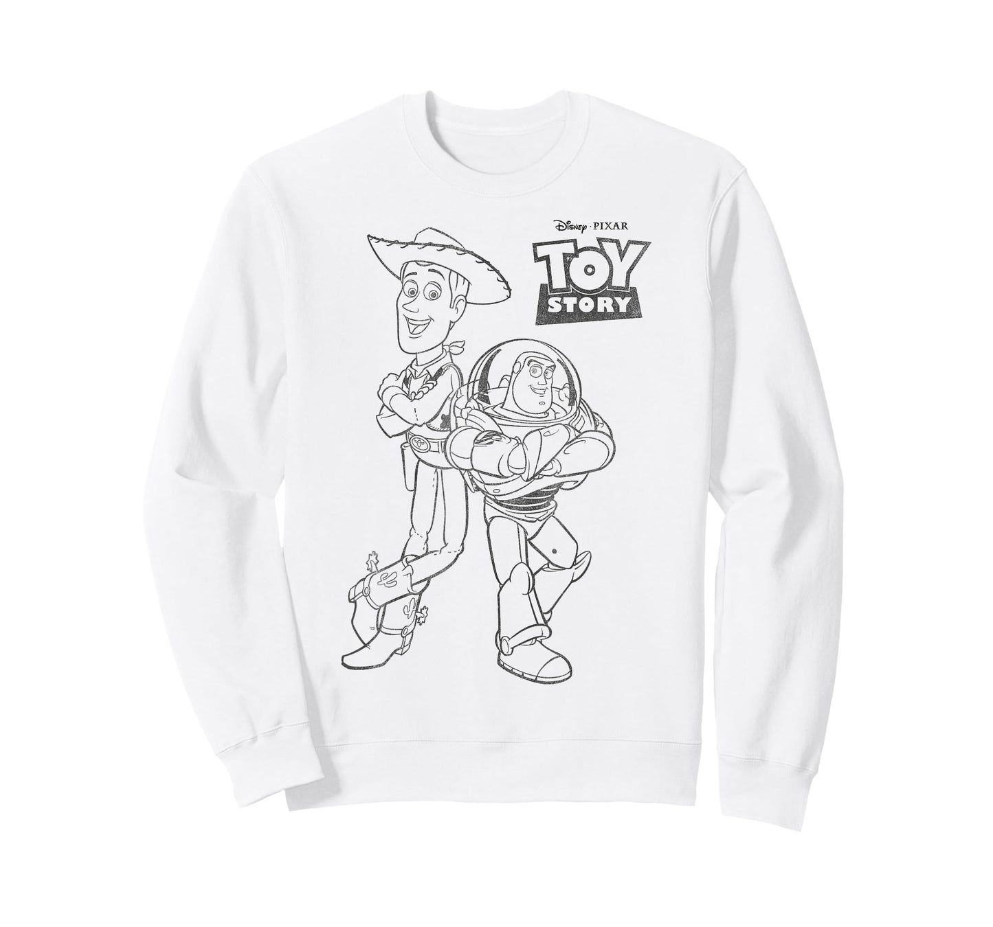 Disney Pixar Toy Story Buzz And Woody Back To Back Poster T-Shirt