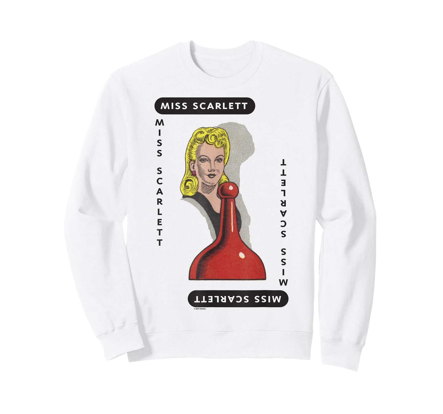 Clue Miss Scarlett Playing Card Halloween Costume T-Shirt