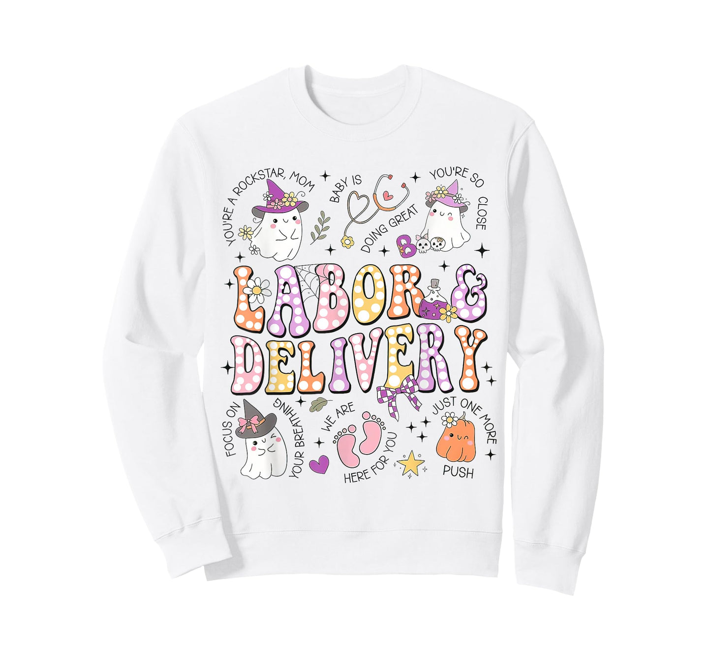 Halloween Labor And Delivery Nurse, Halloween L&D Nurse Tees T-Shirt