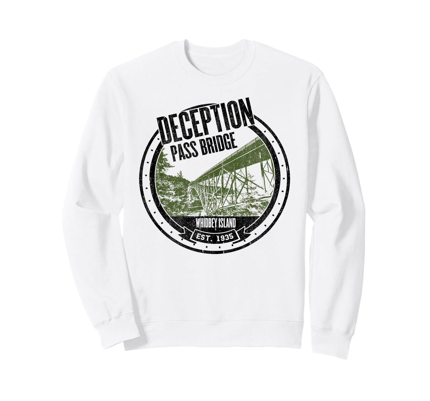 Deception Pass Bridge Whidbey Island T-Shirt Washington Tee T-Shirt