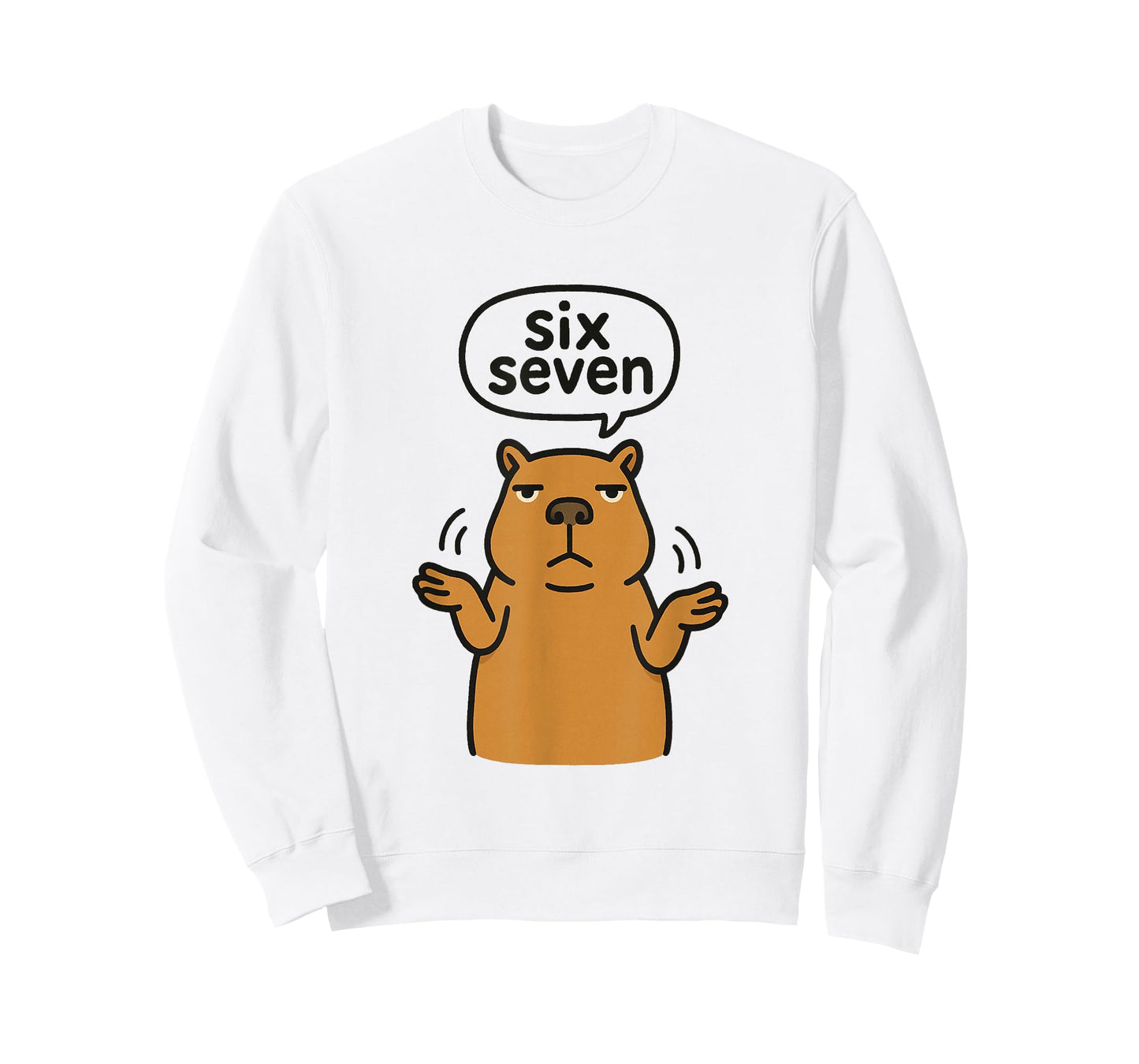67 Six Seven 6-7 Capybara - Funny Teen Kids Brainrot Meme T-Shirt