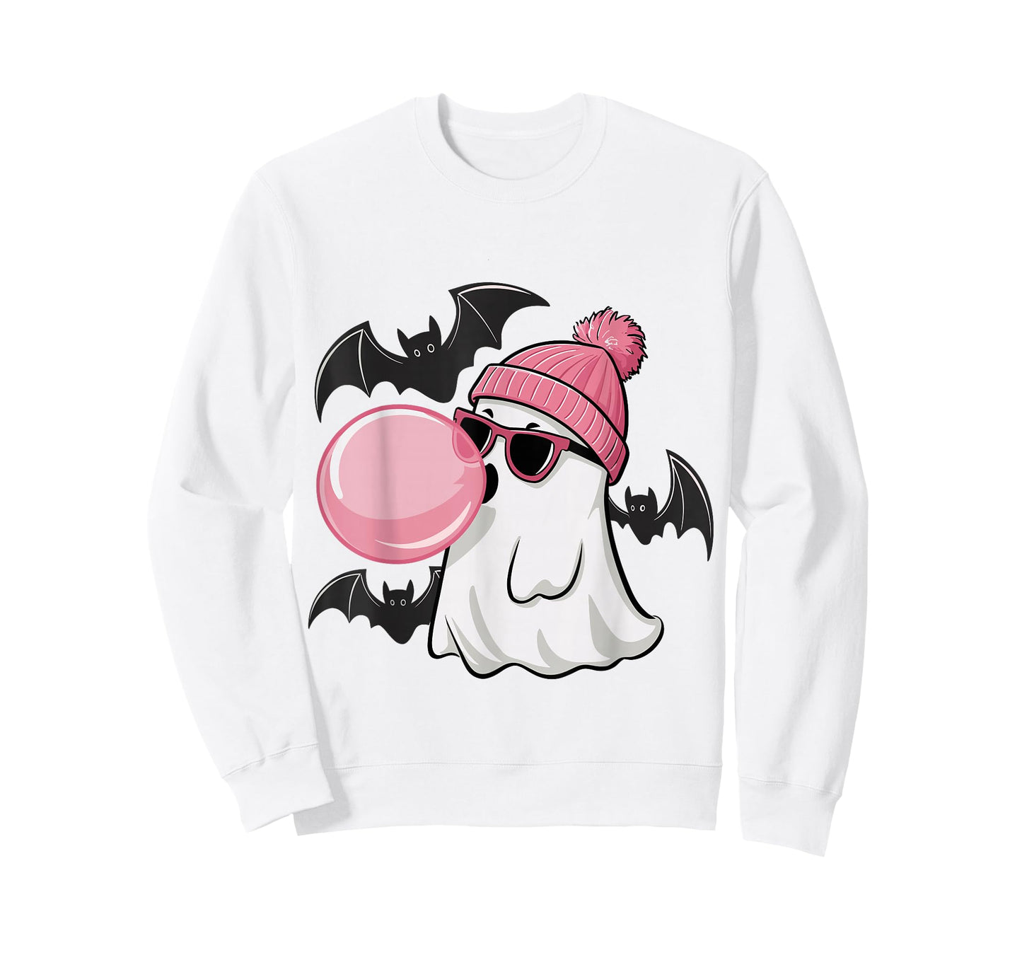 Cute Ghost Bubble Gum Lovers Spooky Halloween Costume T-Shirt
