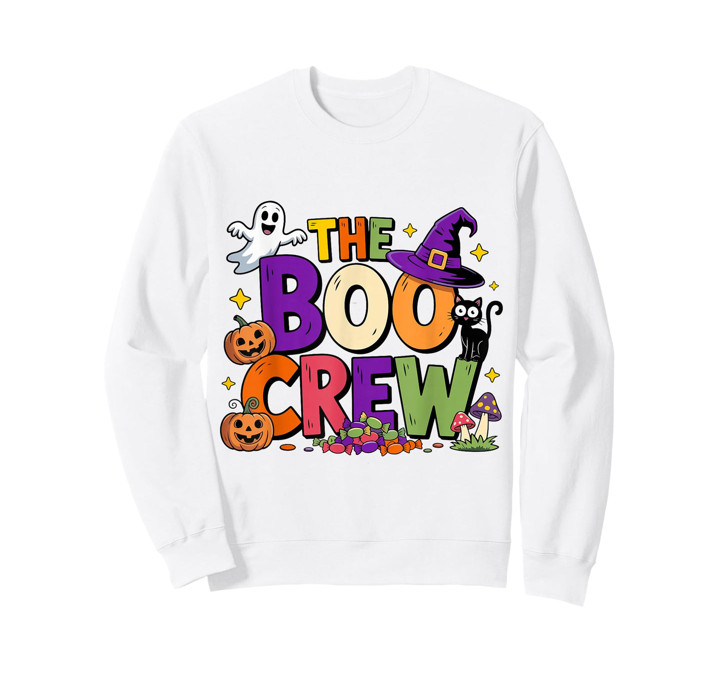 Halloween The Boo Crew Cute Ghost Spooky Family Matching T-Shirt