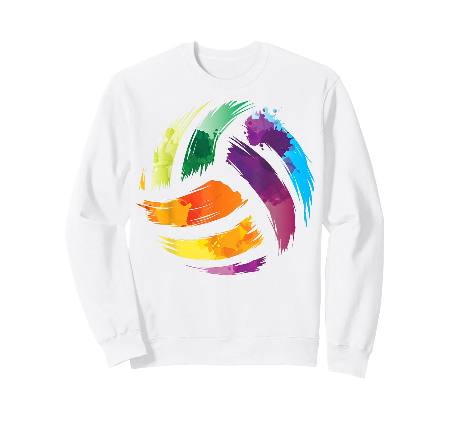 Colorful Volleyball Shirt | Cute Colorsplash Ball Tee Gift T-Shirt