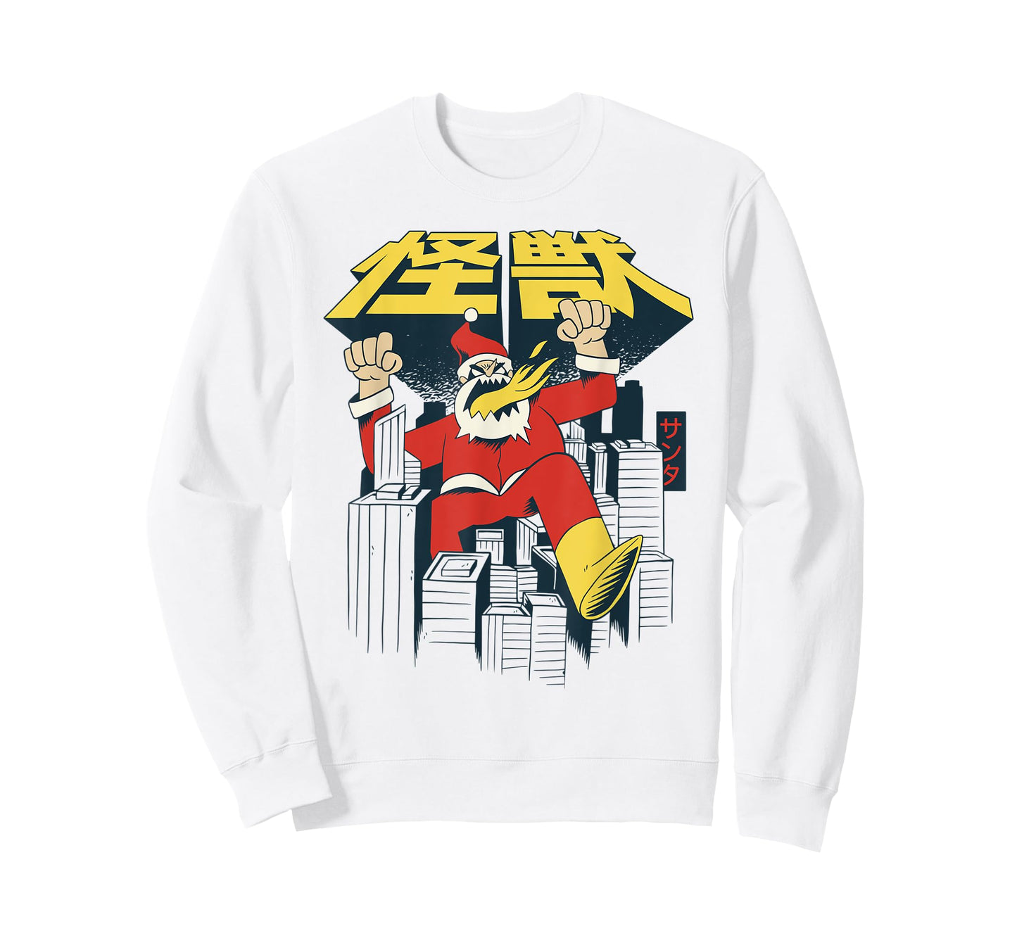 Japan retro Christmas grunge vintage Kanji Santa Claus T-Shirt