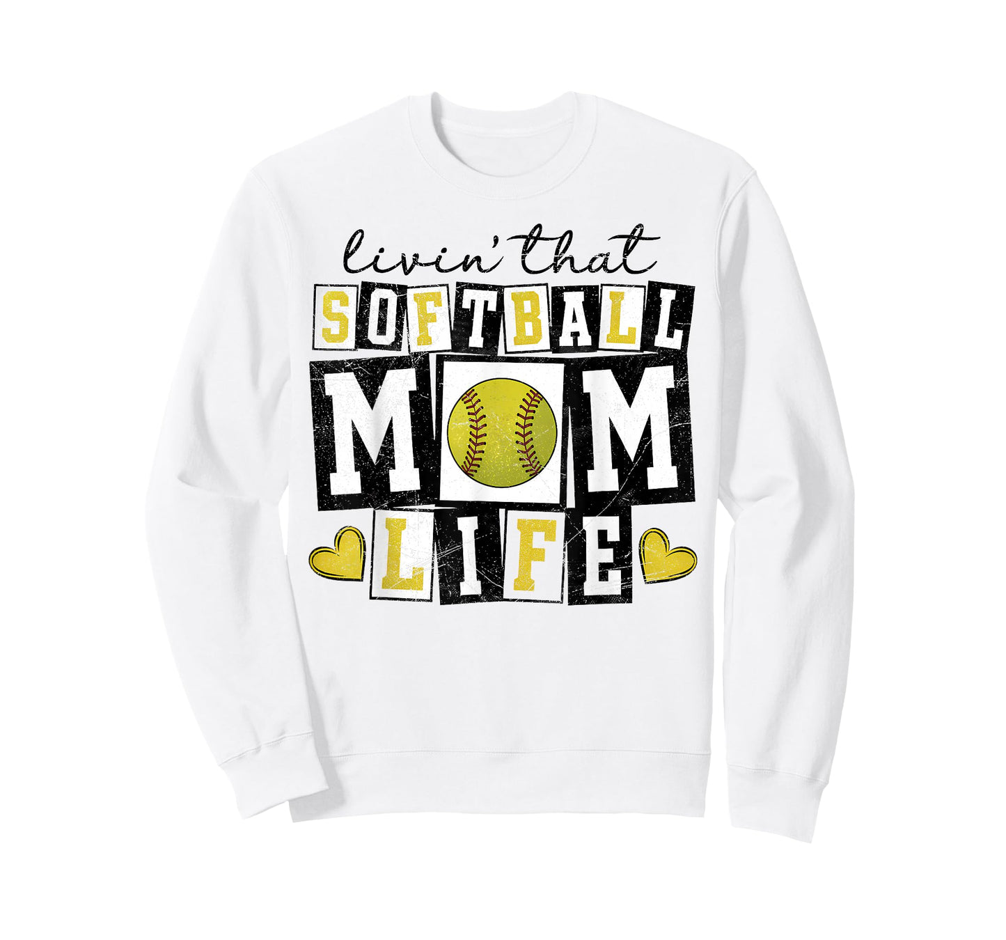 Loving That Softball Mom Life Mother Mama Girl Women T-Shirt