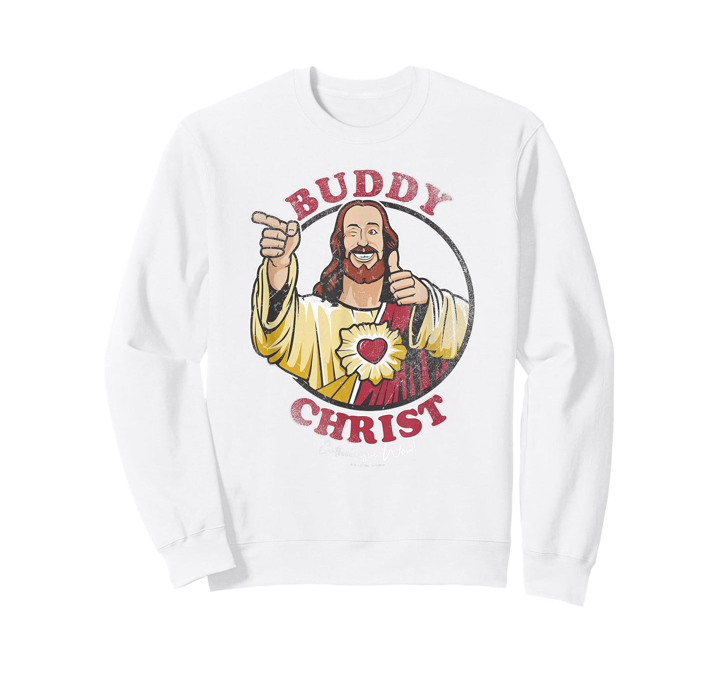 Jay and Silent Bob Buddy Christ Circle Portrait T-Shirt