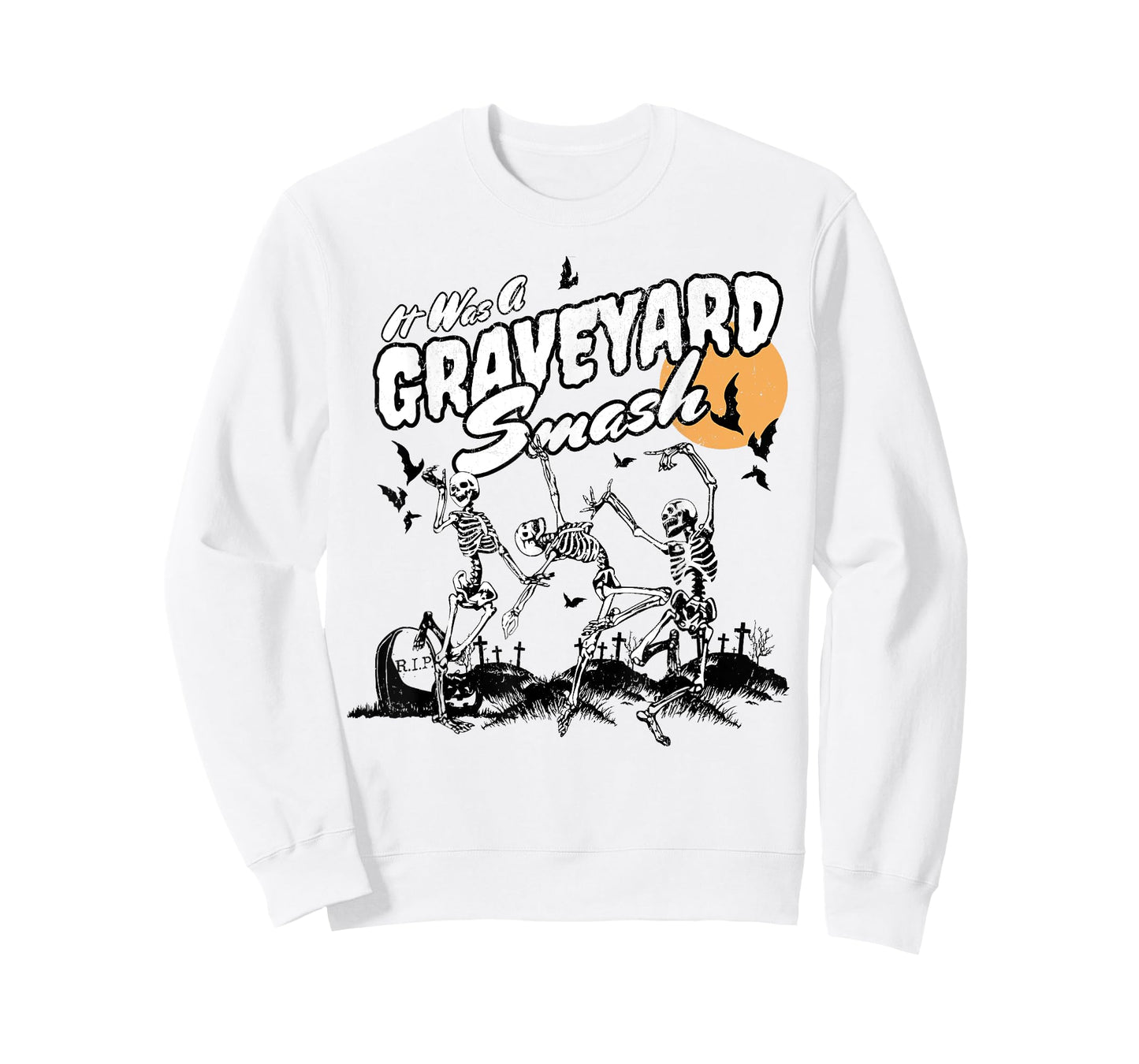 It Was A Graveyard Smash Skeleton Spooky Season Halloween T-Shirt