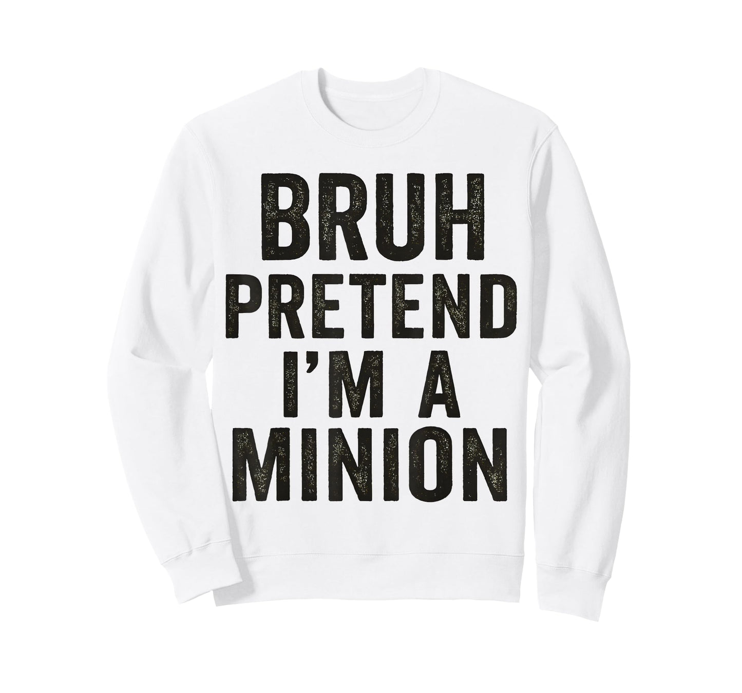 Bruh Pretend I'm Minion Costume Family Lazy Easy Halloween T-Shirt