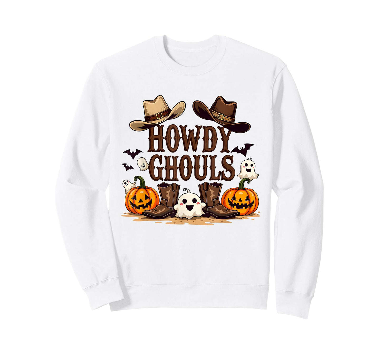 Howdy Ghouls Party Decorations Halloween Cowboy Cowgirl T-Shirt