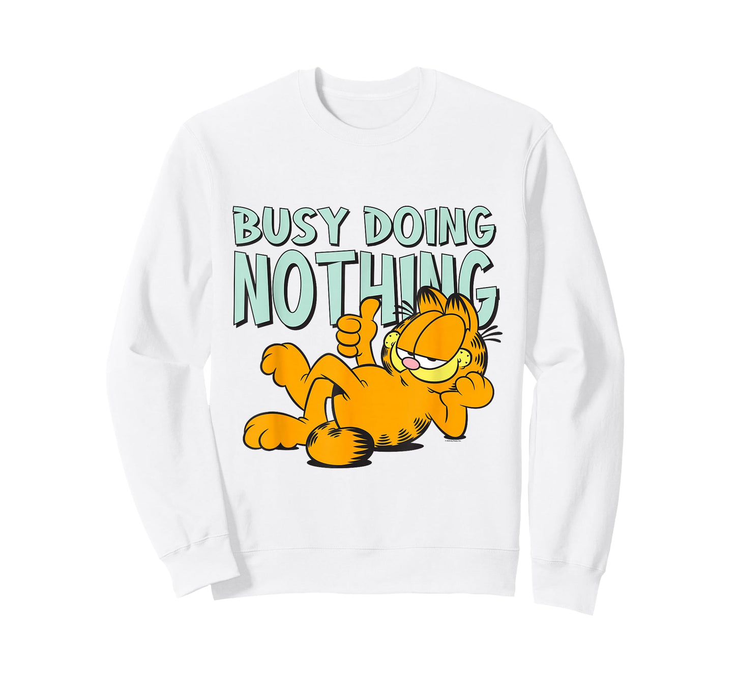 Garfield Classic Laying Down Busy Doing Nothing Thumbs Up T-Shirt