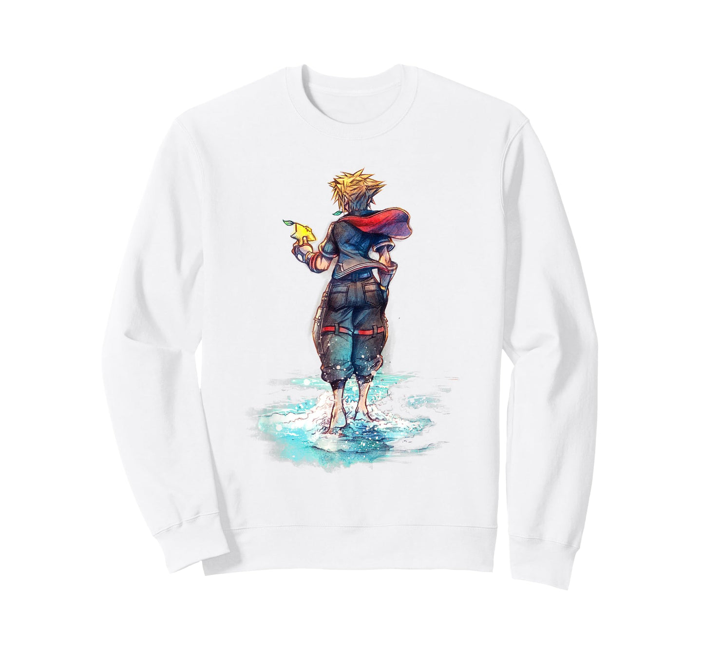 Disney Kingdom Hearts Sora Keyblade Hero Faded Starfish T-Shirt