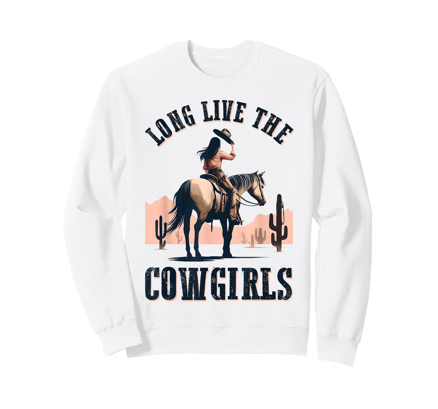 Long Live The Cowgirls Horse Riding Western Southern Women T-Shirt