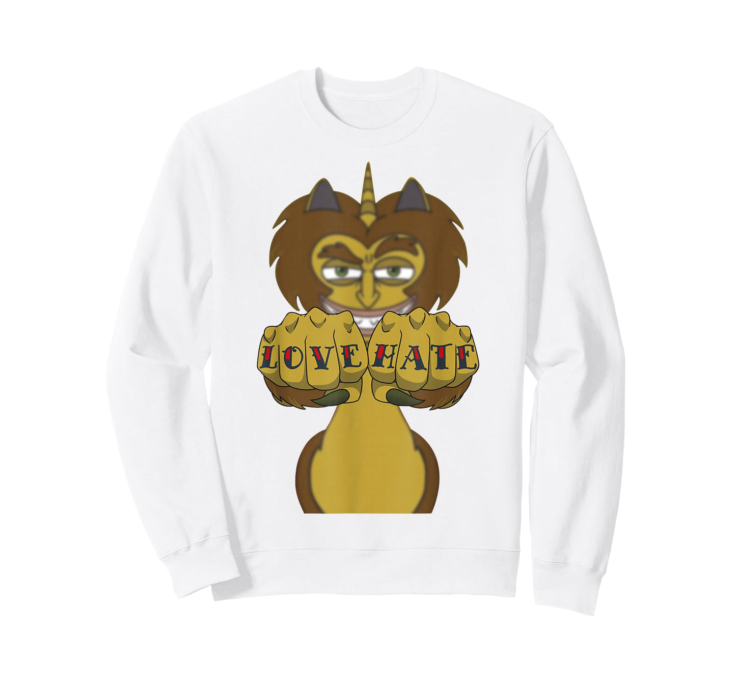 Big Mouth Maury The Hormones Monster Love Hate Fists T-Shirt