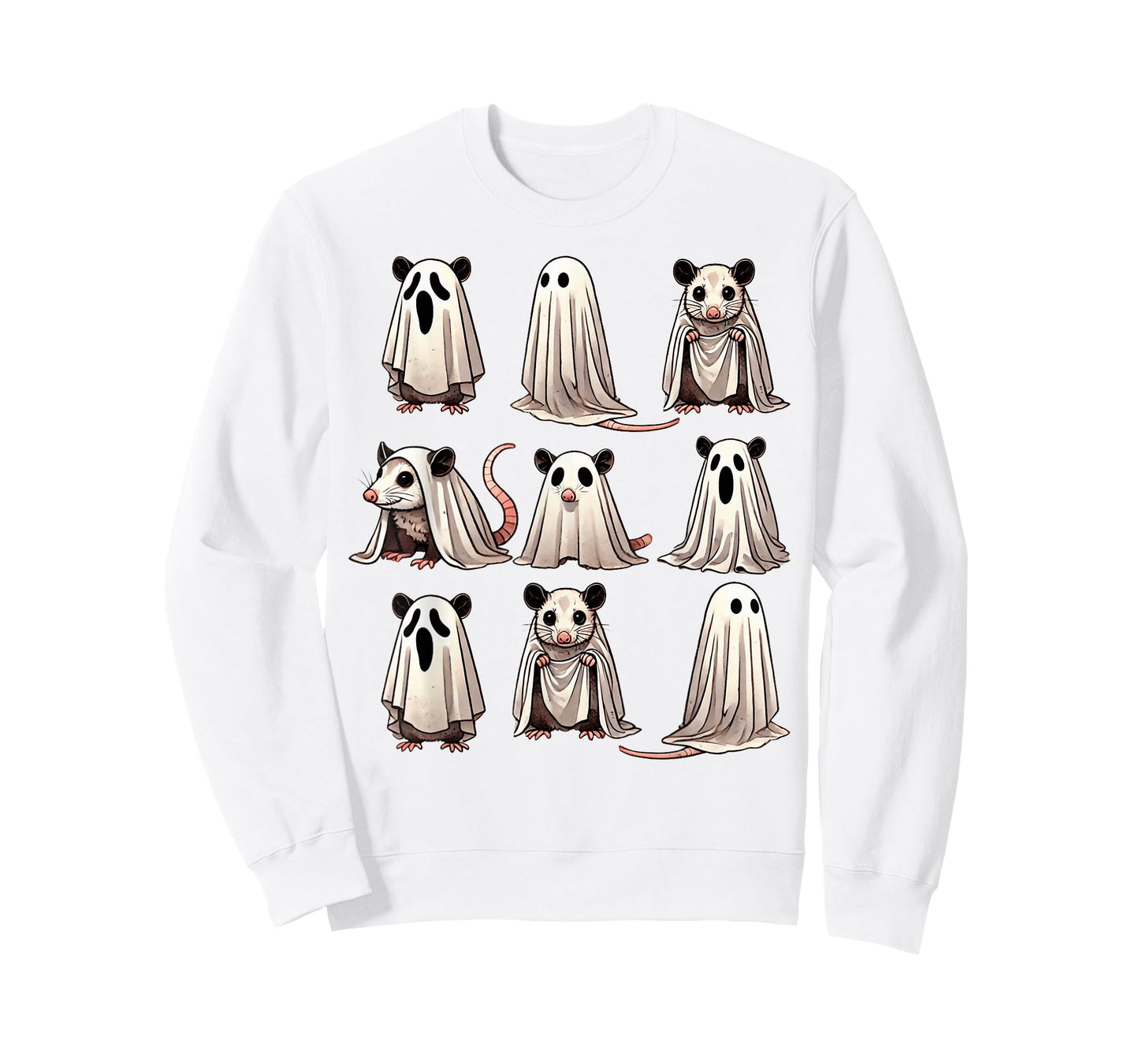 Cute Ghost Opossum Funny Halloween Outfit Costumes Opossum T-Shirt