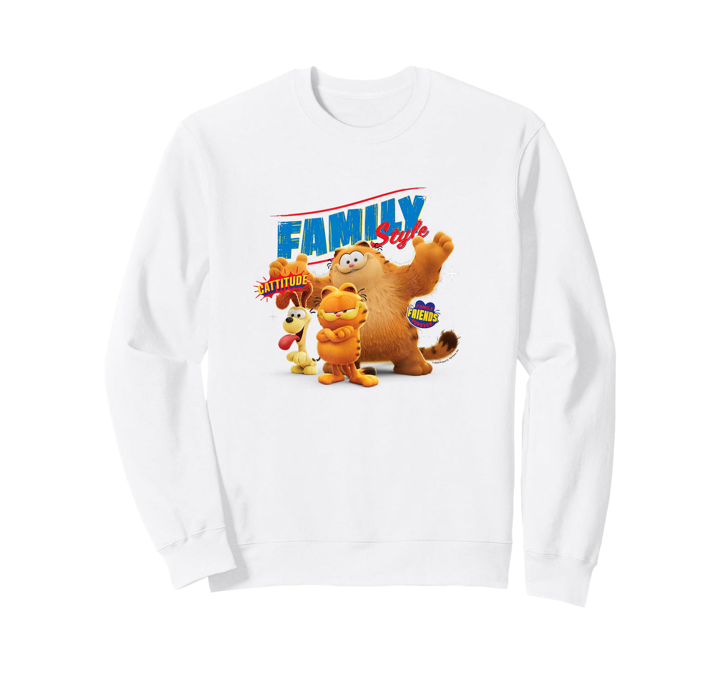 The Garfield Movie Family Style Cattitude Group Shot T-Shirt