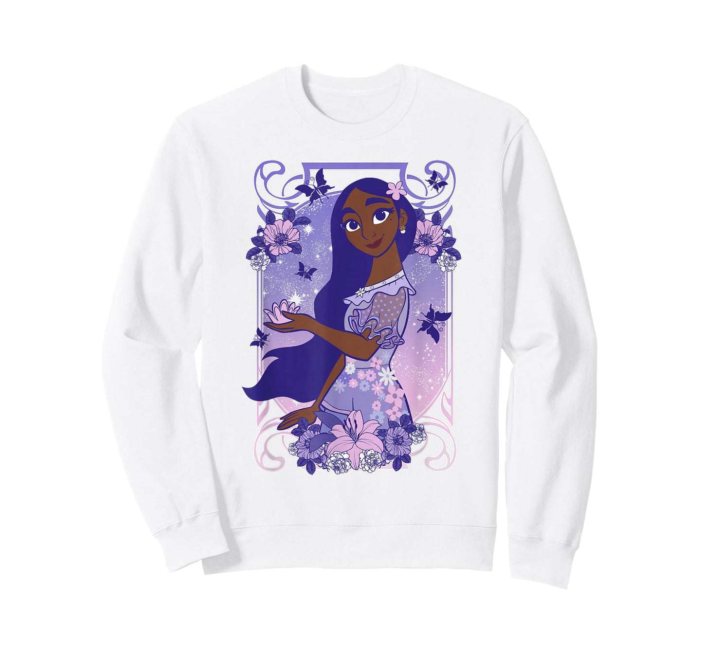 Disney Encanto Isabella Dreamy Floral Portrait T-Shirt Small