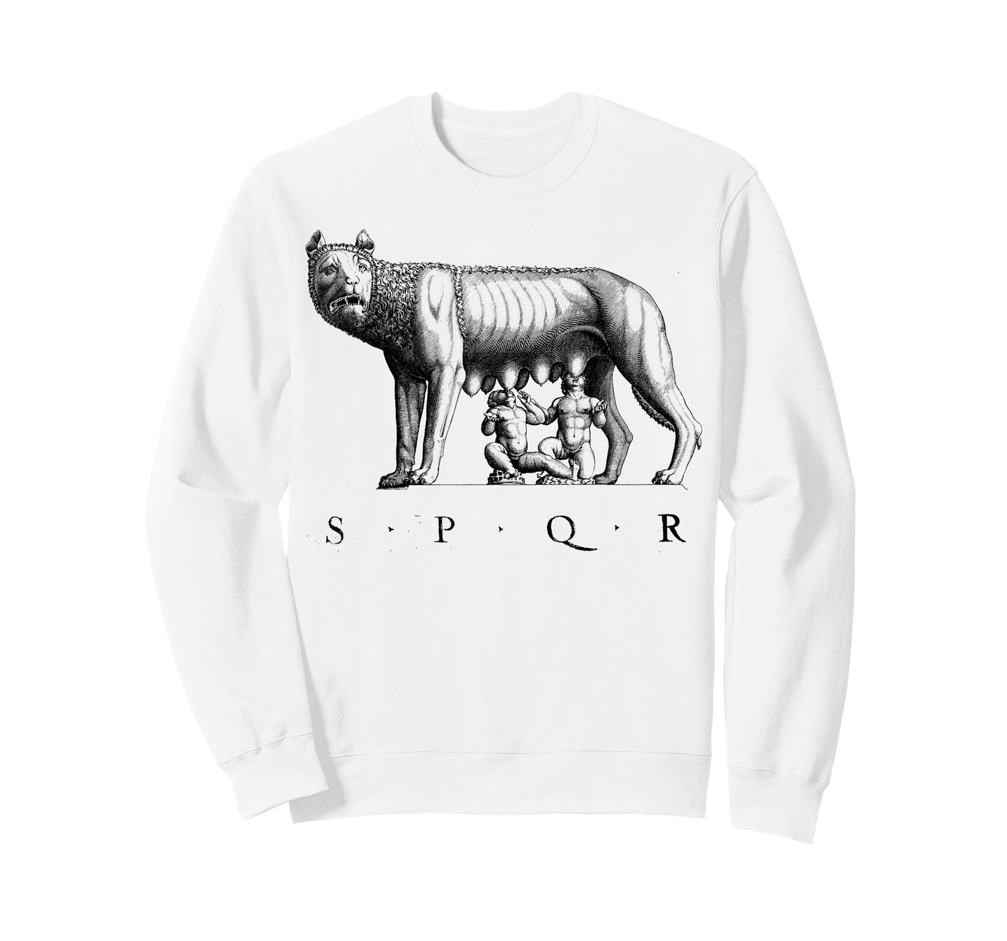 SPQR Roman Rome Wolf Romulus Remus T-Shirt
