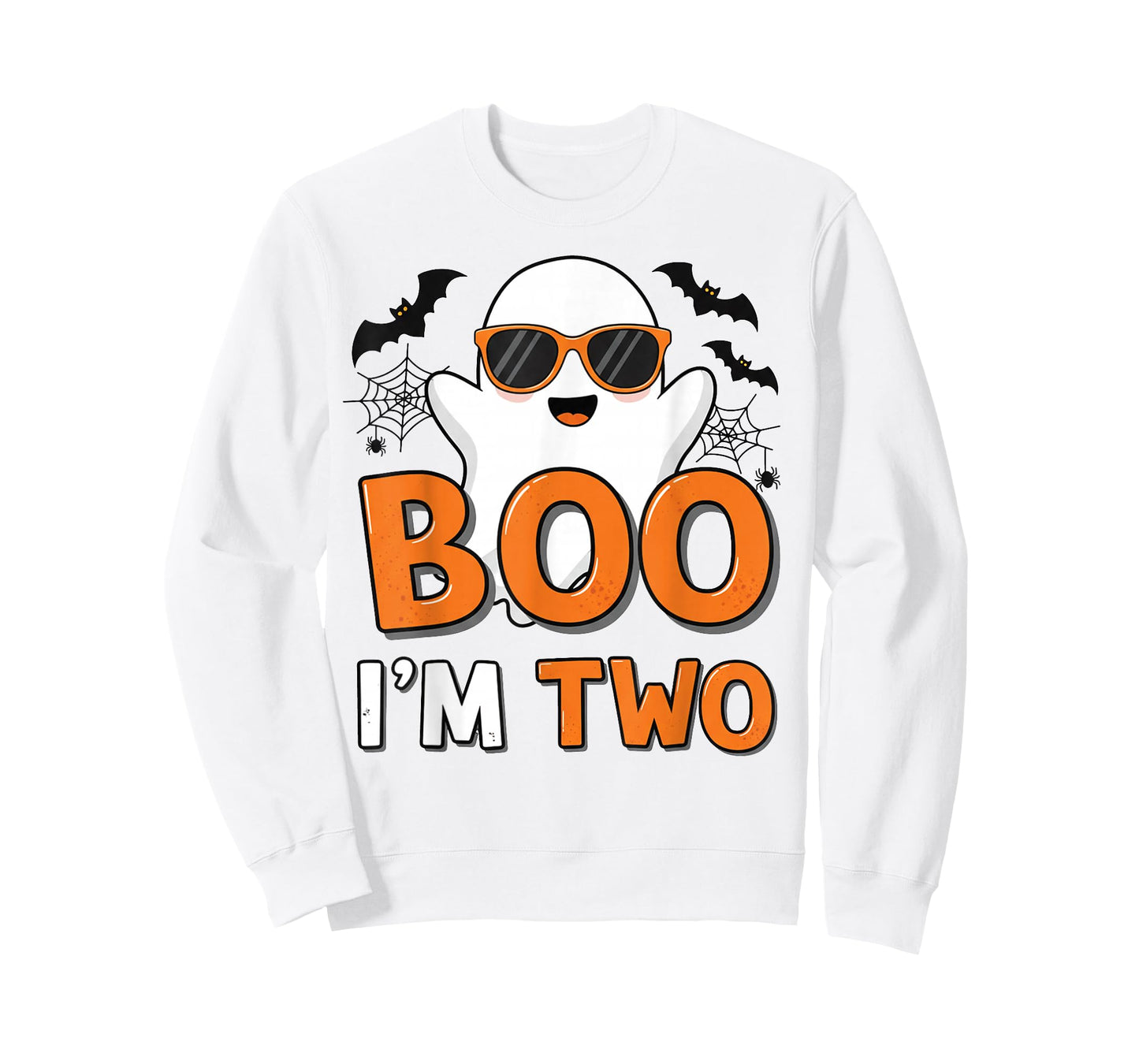 Kids Ghost Boo I'm Two Yr 2nd Birthday Youth Halloween Boys T-Shirt