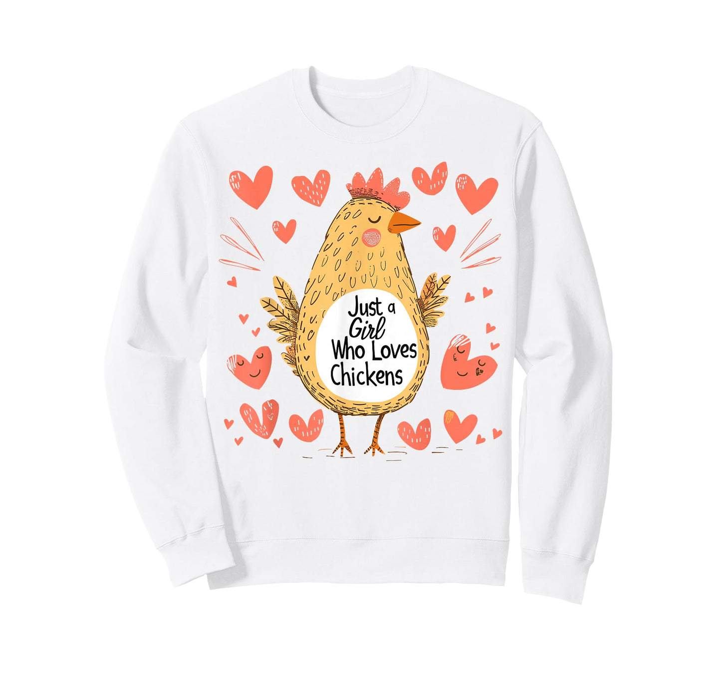 Funny Chicken Lovers Gift Just A Girl Who Loves Chickens T-Shirt