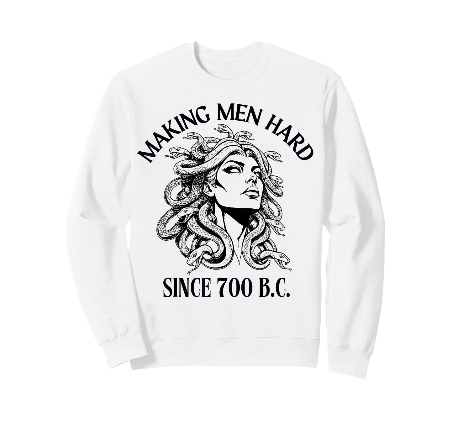 Funny Medusa Making Men Hard Since 700 BC Greek Female Gaze T-Shirt