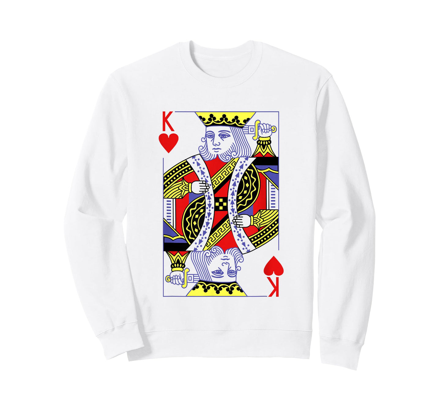 King Of Hearts Royal Flush Costume Halloween Playing Cards T-Shirt