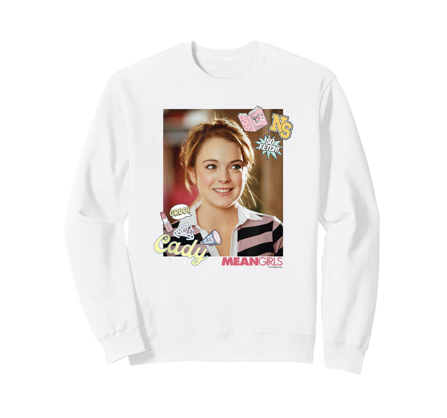Mean Girls Iconic Cady Heron So Fetch! Big Chest Portrait T-Shirt