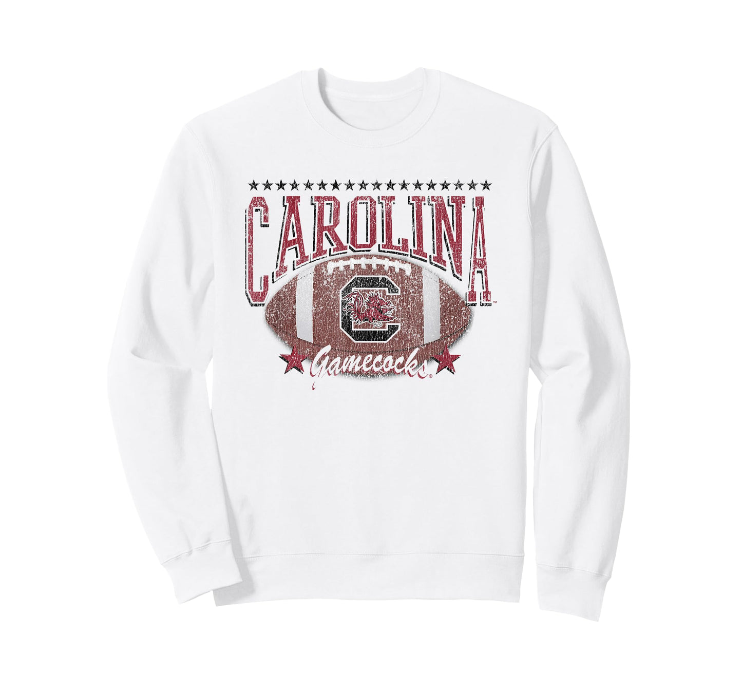 South Carolina Gamecocks Football Vintage Stars White T-Shirt