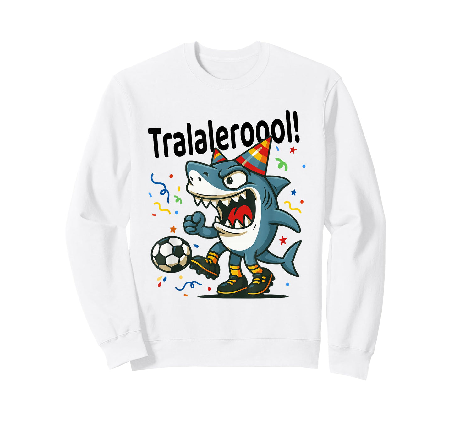 Tralalero Tralala Italian Brainrot Soccer Birthday Meme Boys T-Shirt