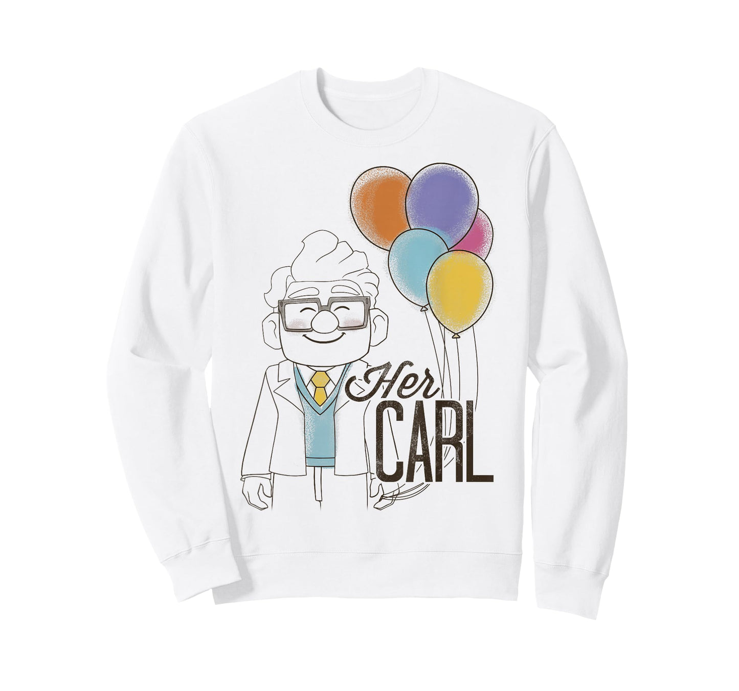 Disney Pixar Up Her Carl Couples T-Shirt Small