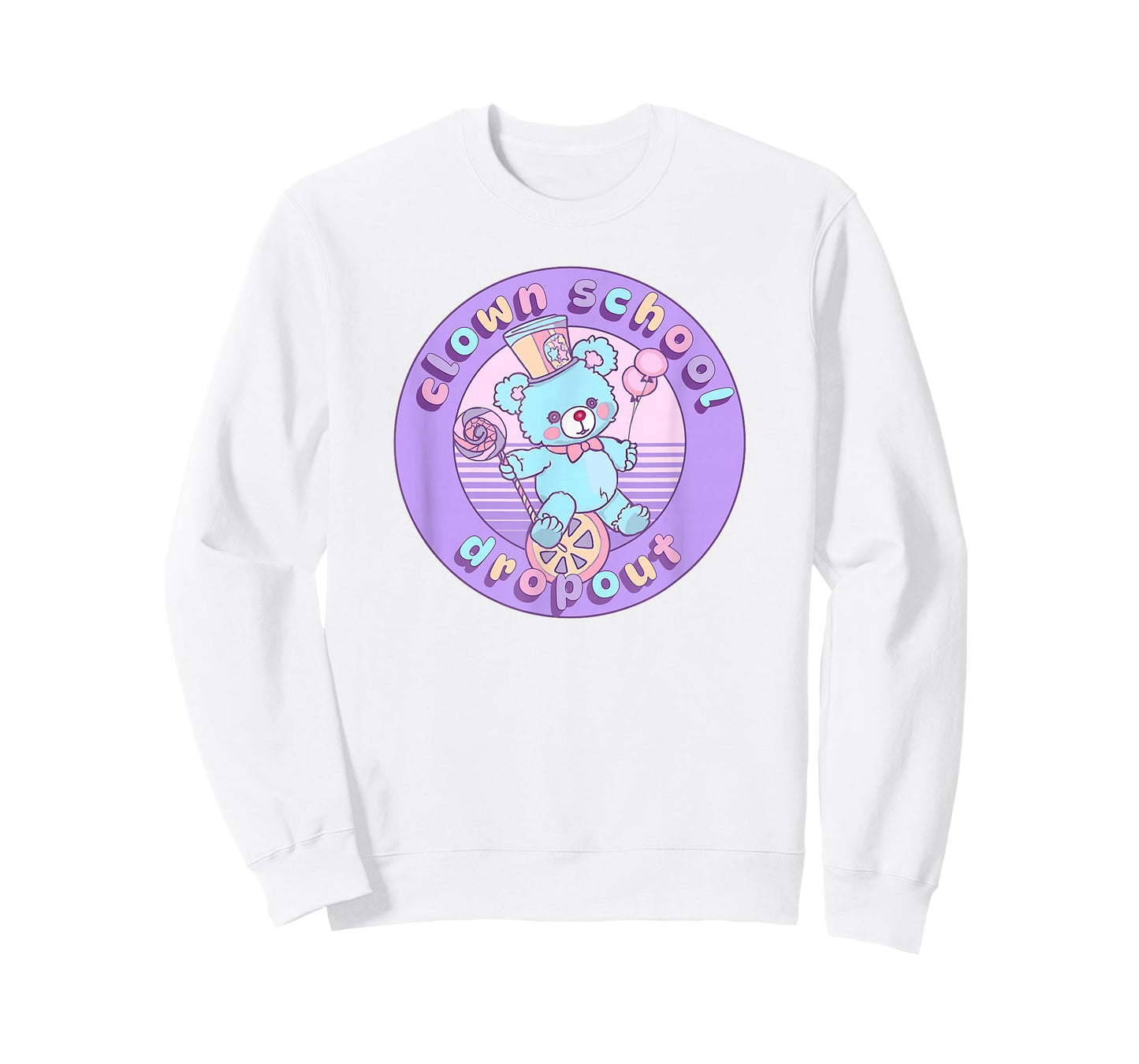 Clown School Dropout Pastel Goth Bear Teddy Clowncore Circus T-Shirt
