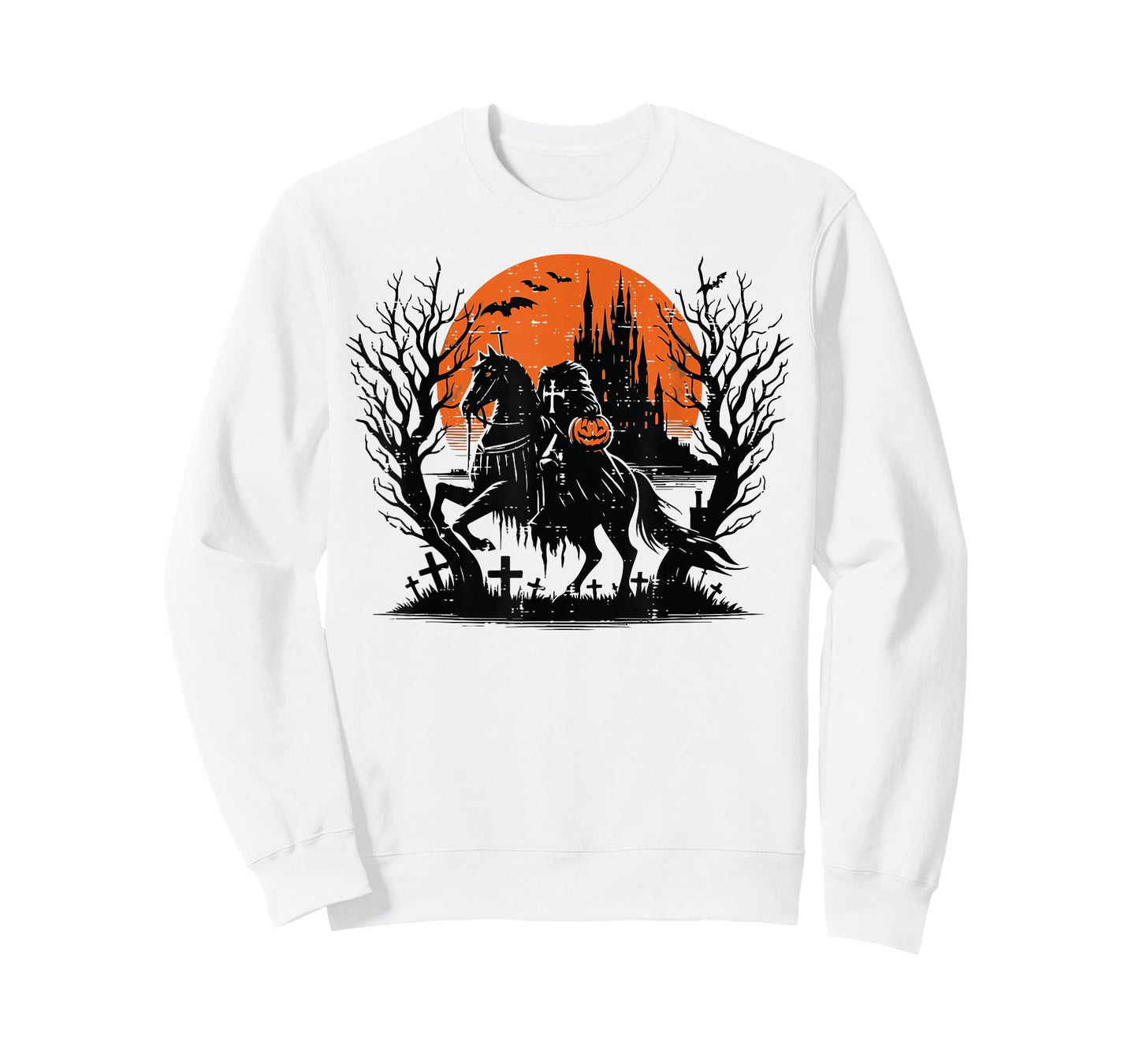 Halloween Headless Horseman Pumpkin Costume Men Women Kids T-Shirt