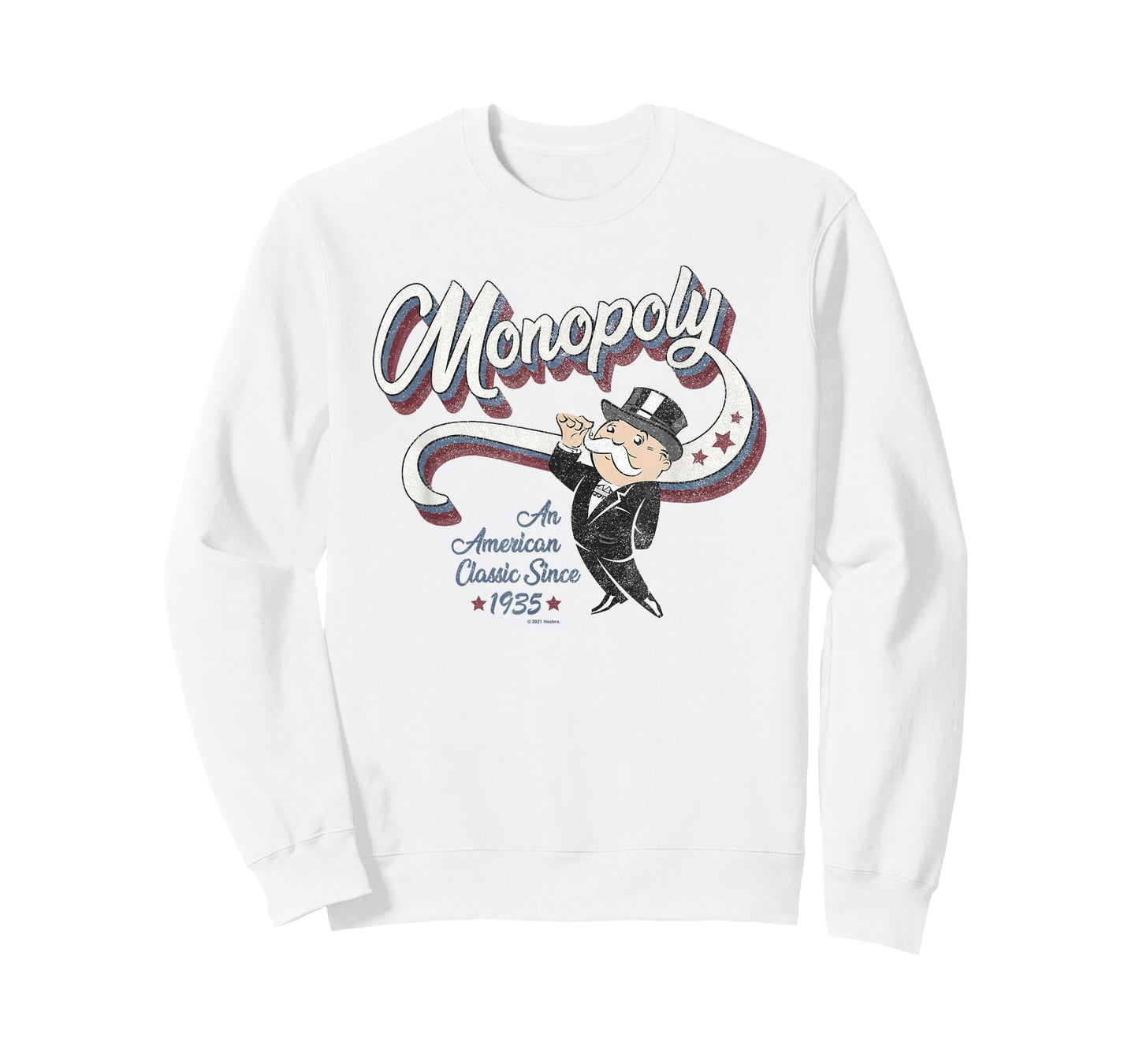 Hasbro Monopoly Americana 3D Logo Monopoly Man Classic T-Shirt