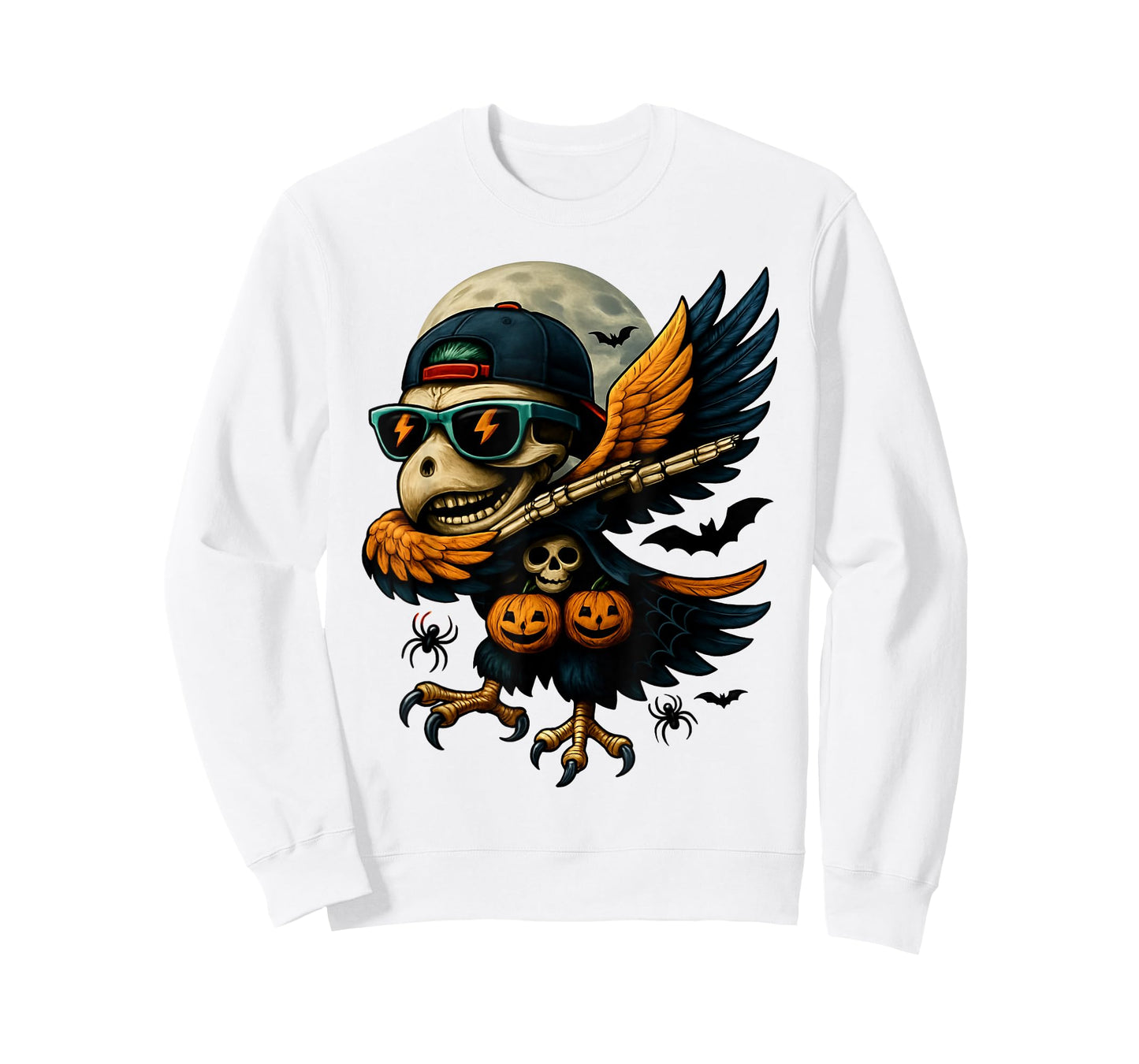 Funny Dabbing Halloween Skeleton Eagle Dancing Skeletons T-Shirt