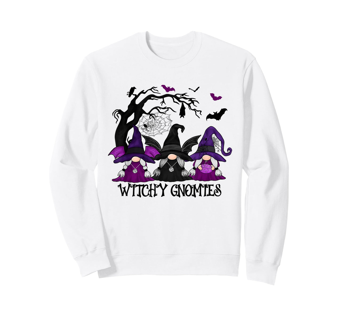 Witchy Gnomies Funny Gnome Halloween Matching Costume T-Shirt