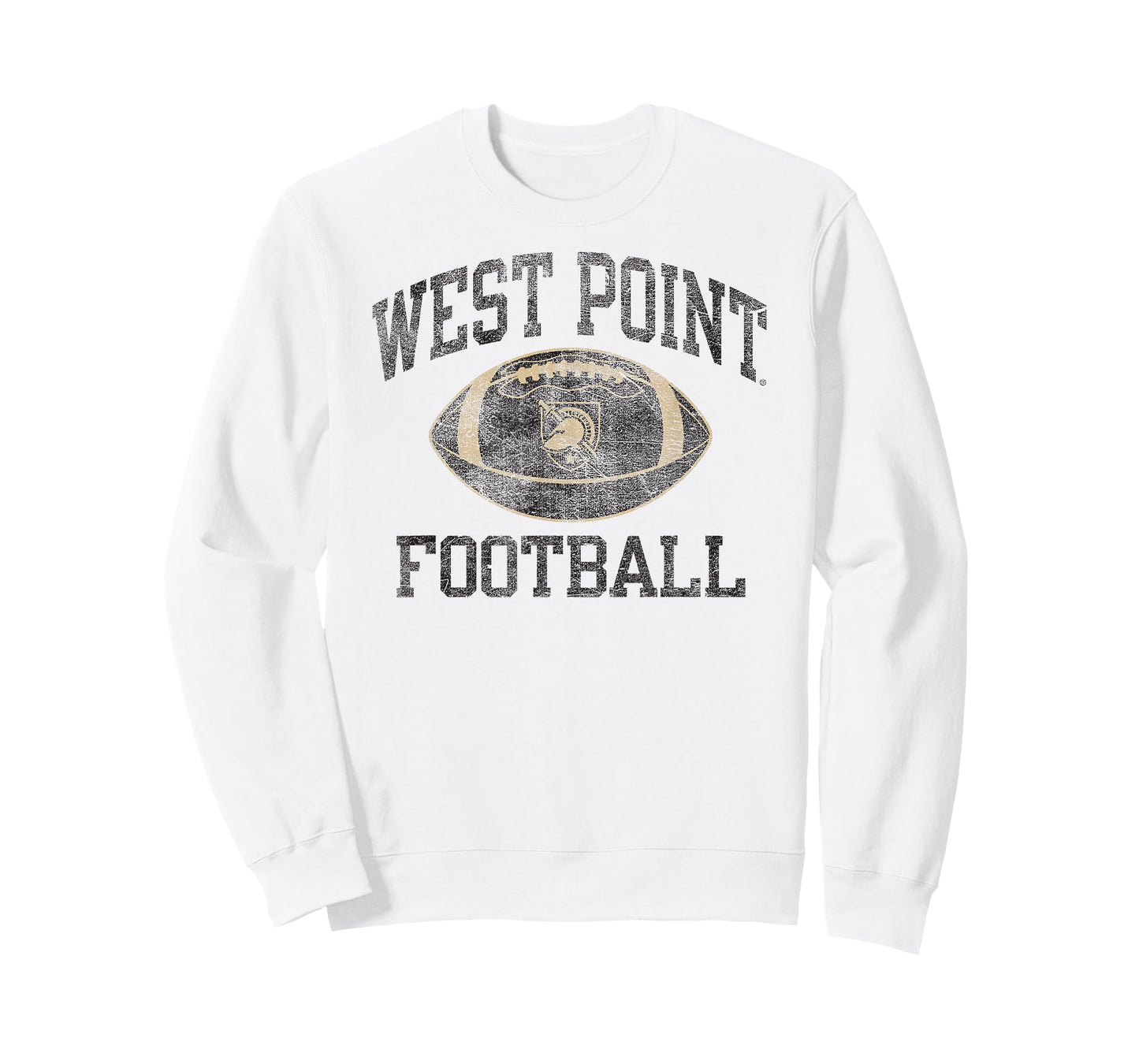Army Black Knights Football Intensity Vintage White T-Shirt