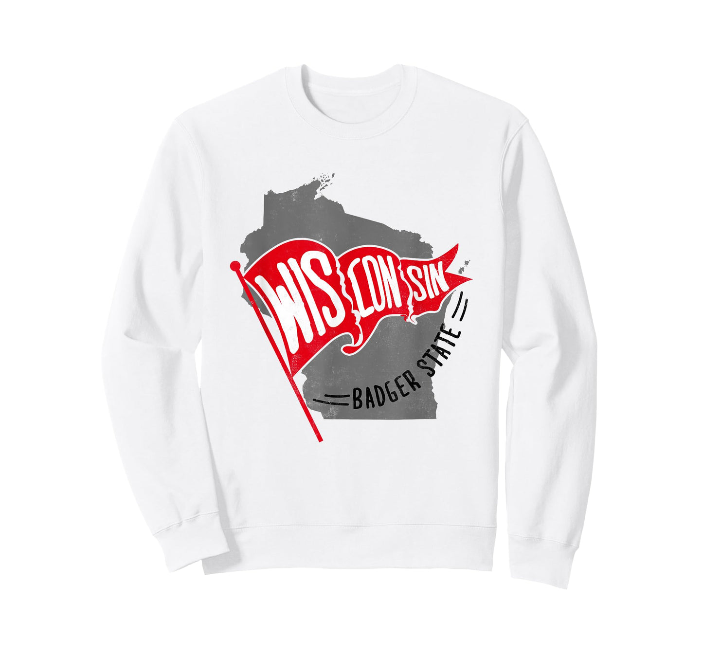 Trendy Wisconsin Badger State Vintage Logo T-Shirt