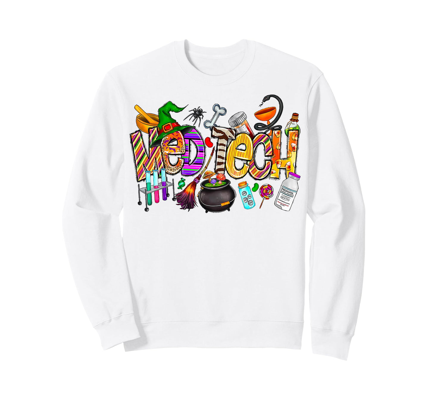 Med Tech Wiccan Witches Halloween Spooky Season Costume T-Shirt
