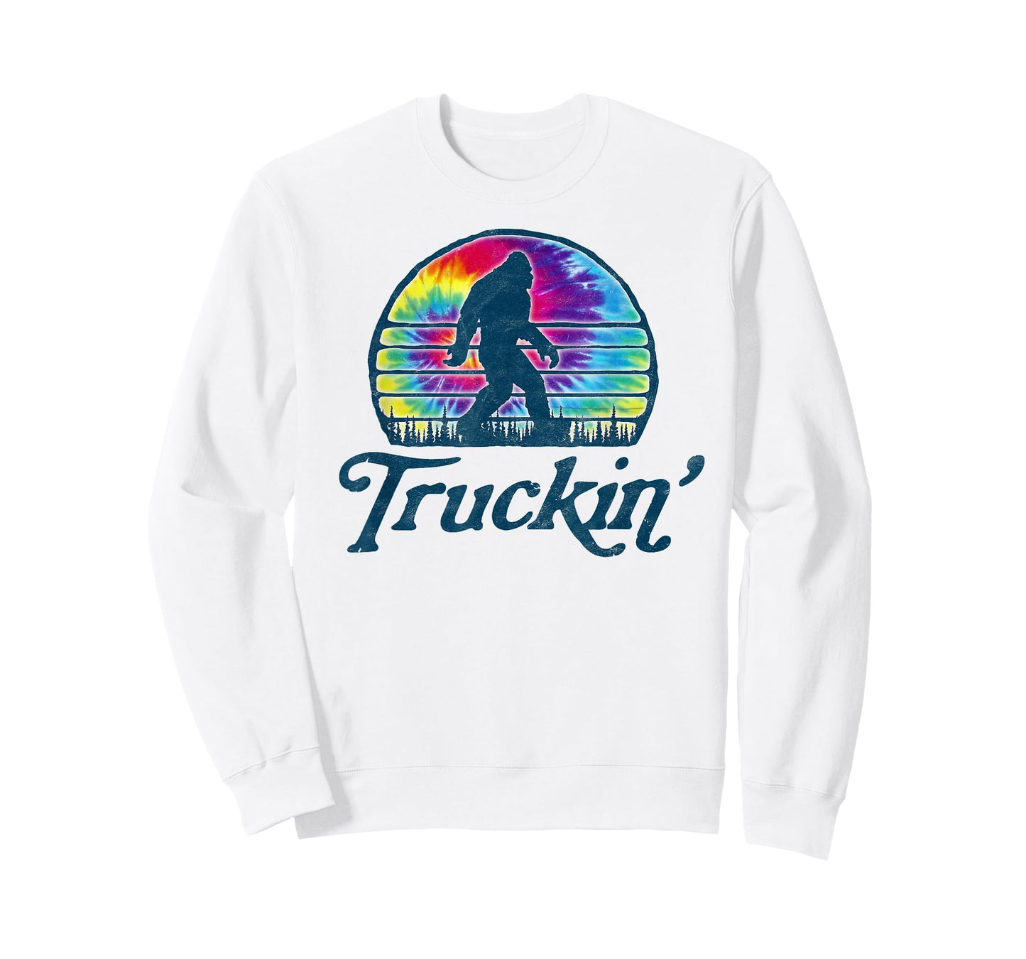 Truckin'! Tie Dye Vintage Hippie Bigfoot T-Shirt