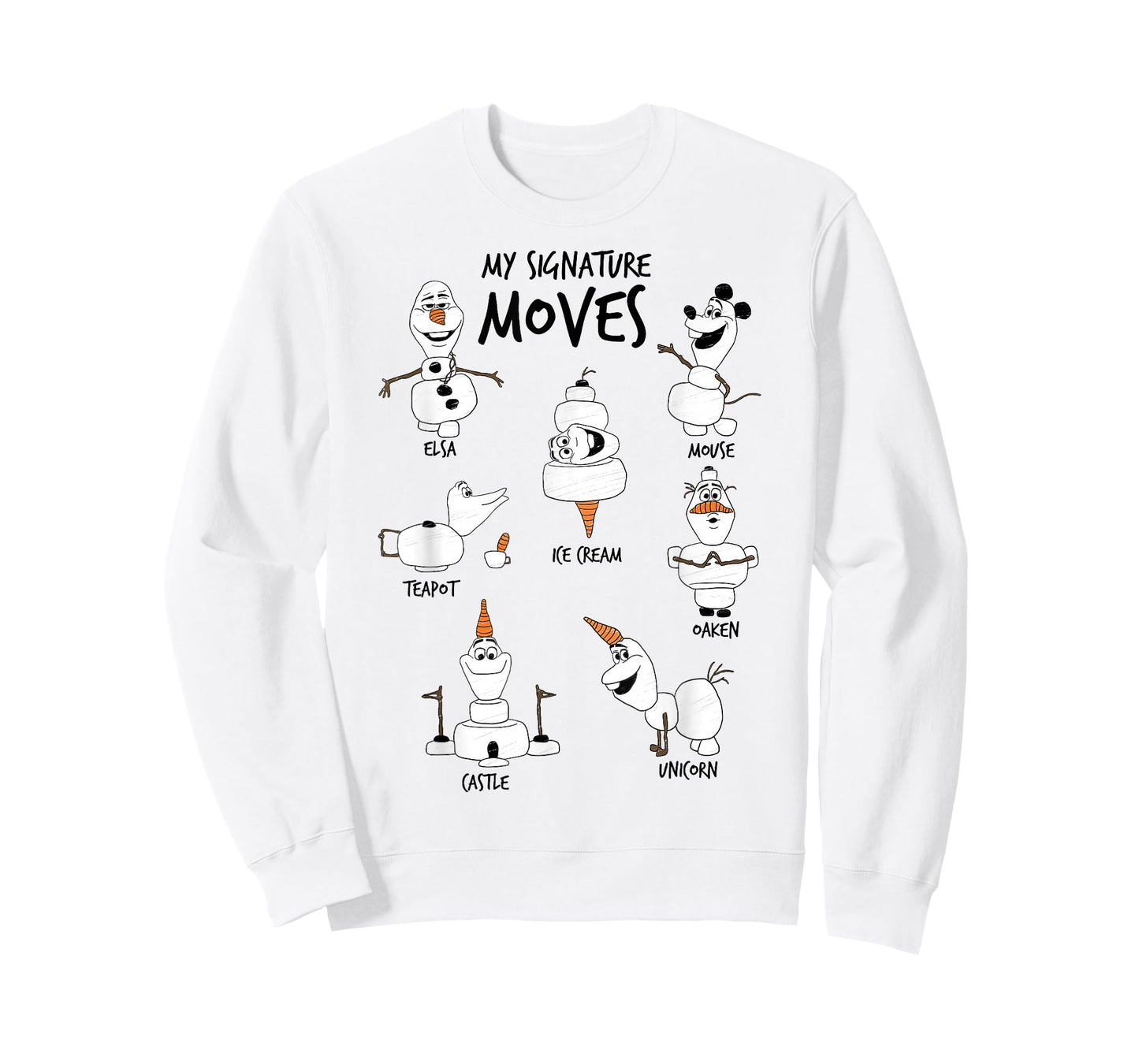 Disney Frozen 2 Olaf My Signature Moves Character Textbook T-Shirt