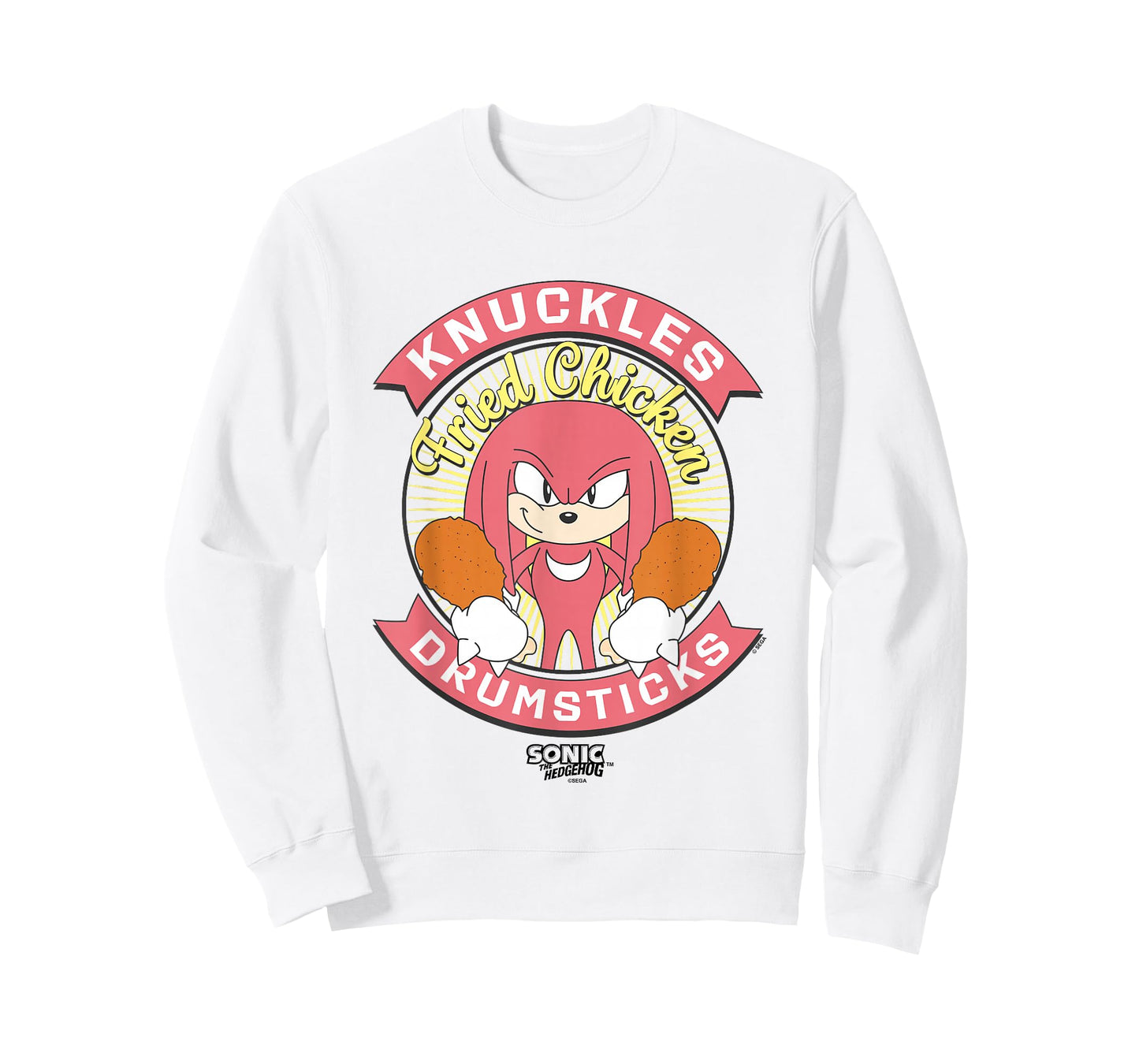 Sonic The Hedgehog Knuckles Drumsticks Fried Chicken Vintage T-Shirt