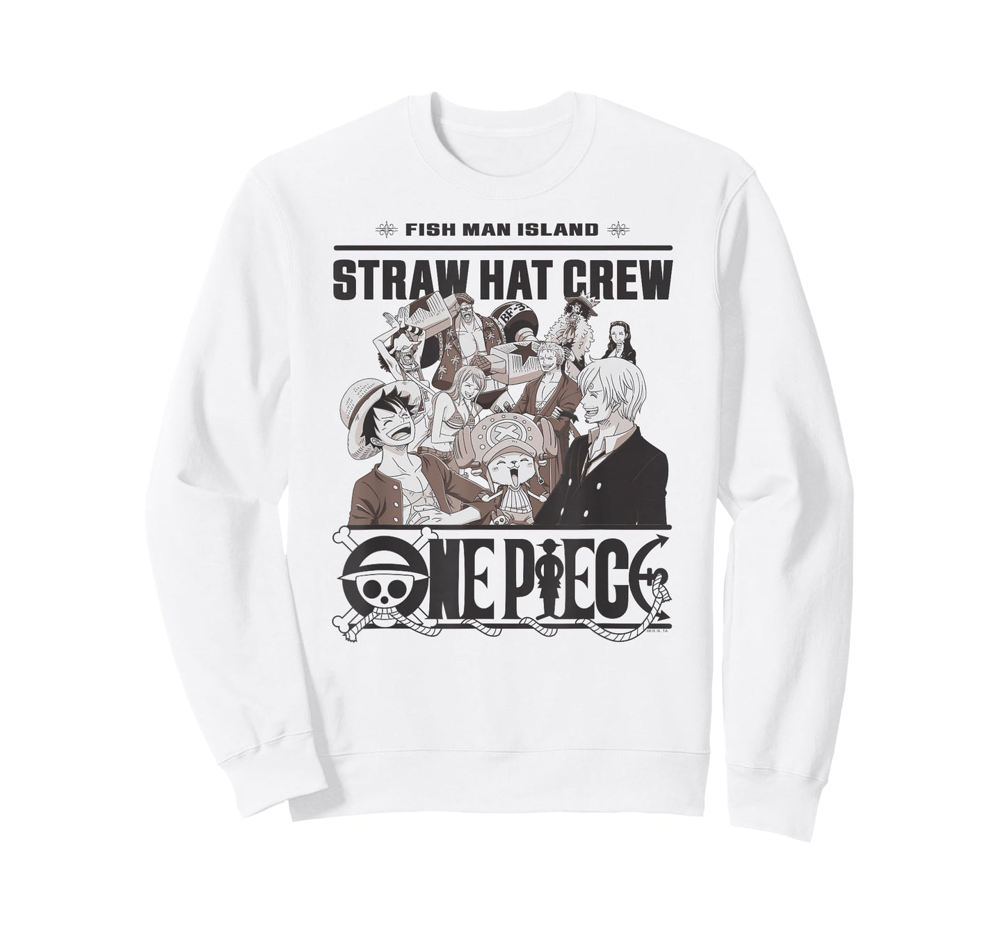 One Piece Anime Straw Hat Crew Fish Man Island T-Shirt