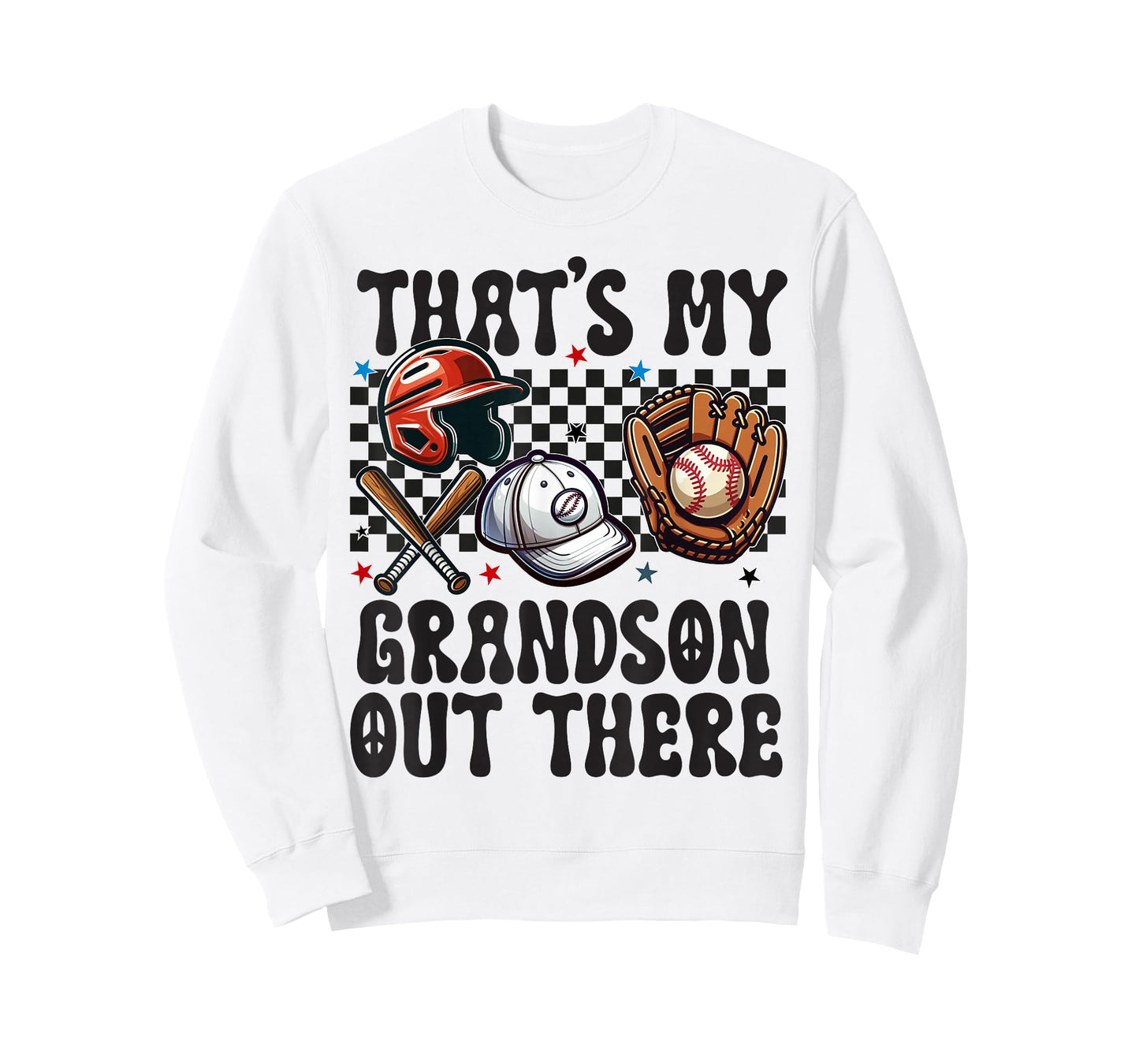 That's My Grandson Out There Baseball For Grandpa Grandma T-Shirt