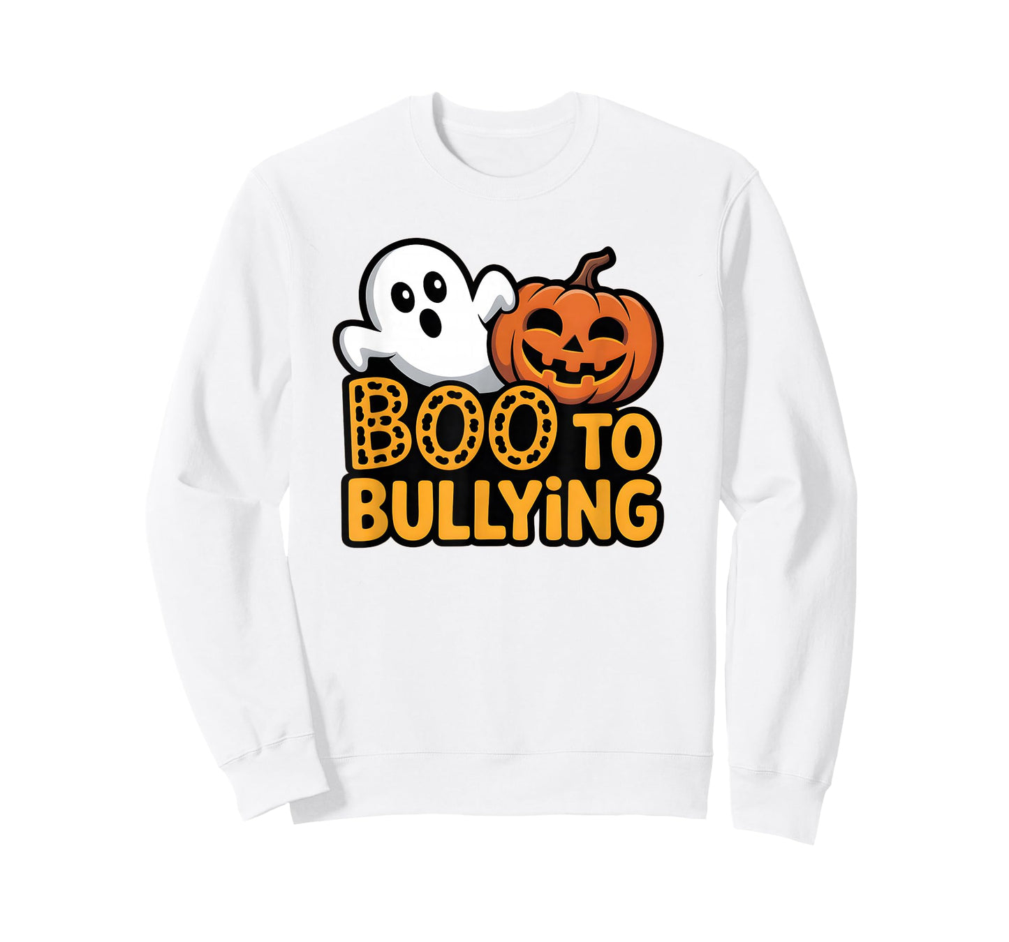 Boo To Bullying Ghost Pumpkin Orange Anti Bully Unity Day T-Shirt