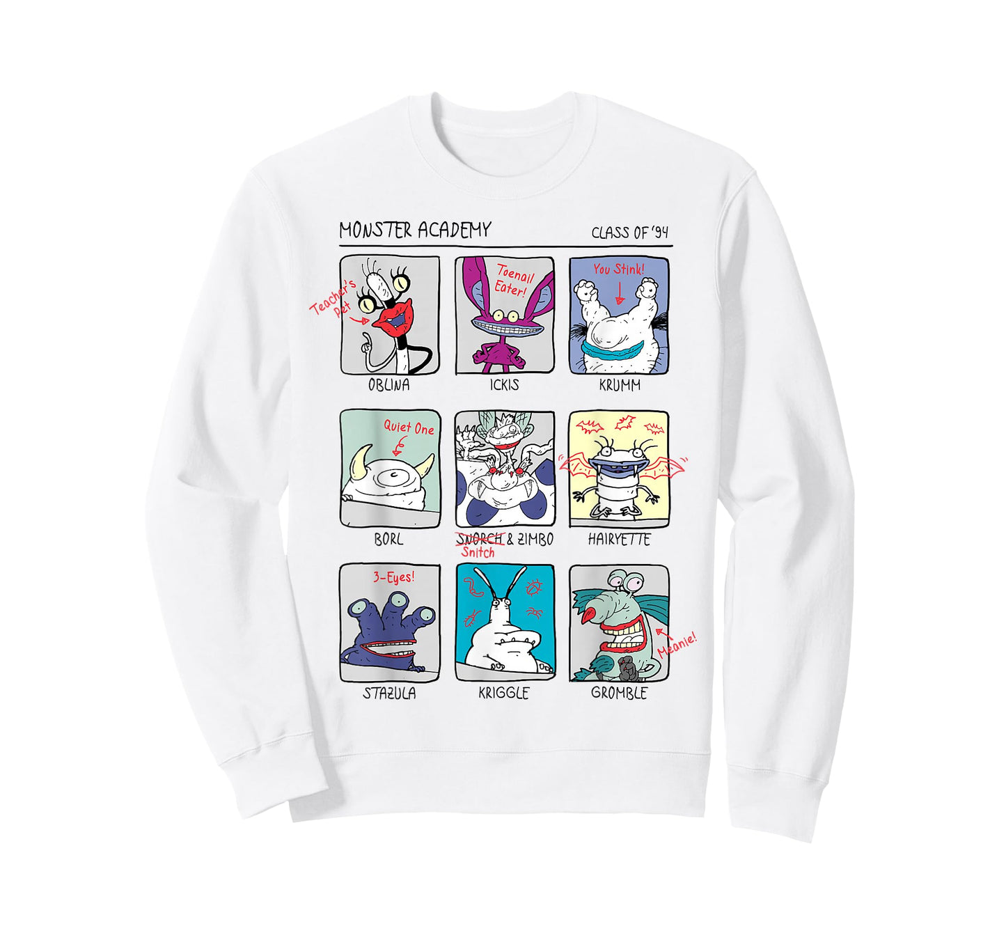 Aaahh!!! Real Monsters Yearbook Photos Page T-Shirt